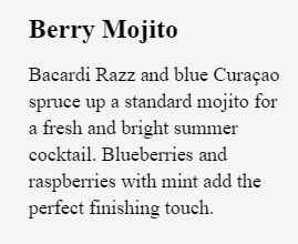 Berry Mojito