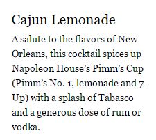 Cajun Lemonade