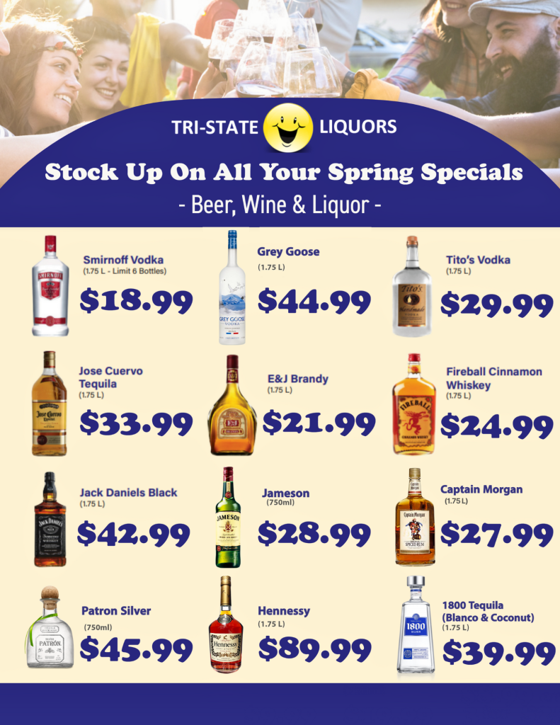 Discount Taxfree Liquor Store DelawareMonthly Beverage Specials