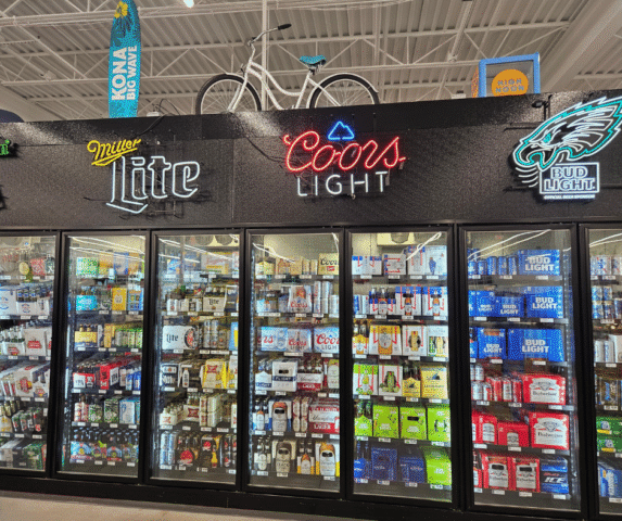 Tri-State Liquor Store Interior Refrigeration Aisle