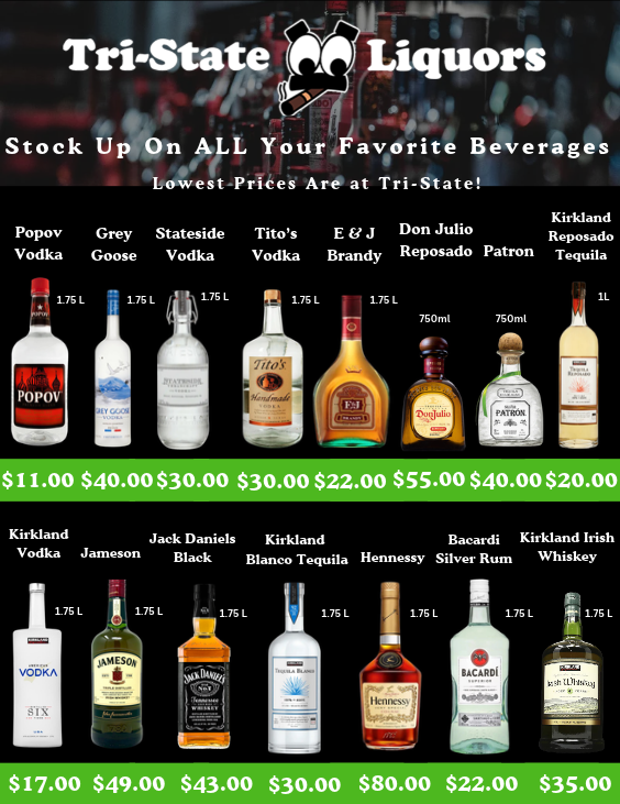 Tri-State Liquors Spirits Specials